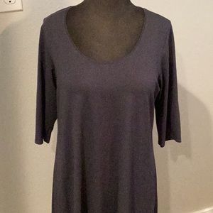 Eileen Fisher grey scoop neck in medium. Tunic